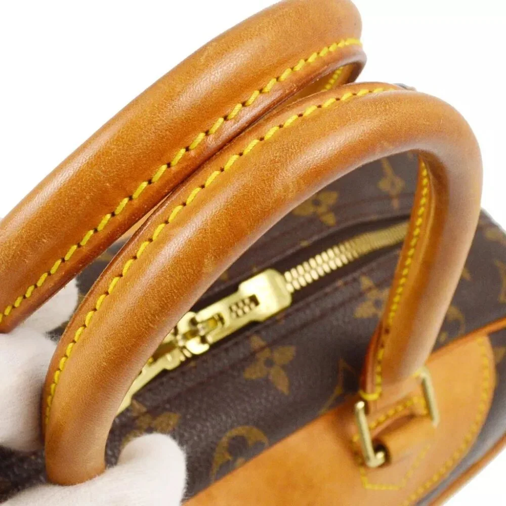 Auth Louis Vuitton MONOGRAM DEAUVILLE BOWLING VANITY HANDBAG